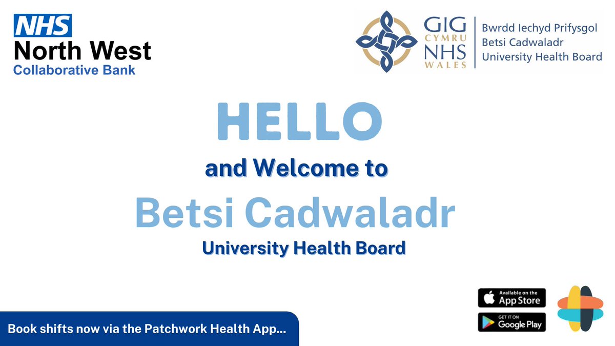 NW_collabbank's tweet photo. A warm welcome to @BetsiCadwaladr now live on the @NW_collabbank! Shifts available to book now via the @heypatchwork app! #WelcomeOnBoard #BookAShiftInMinutes 🙌💙 https://t.co/oB1yynL4oJ