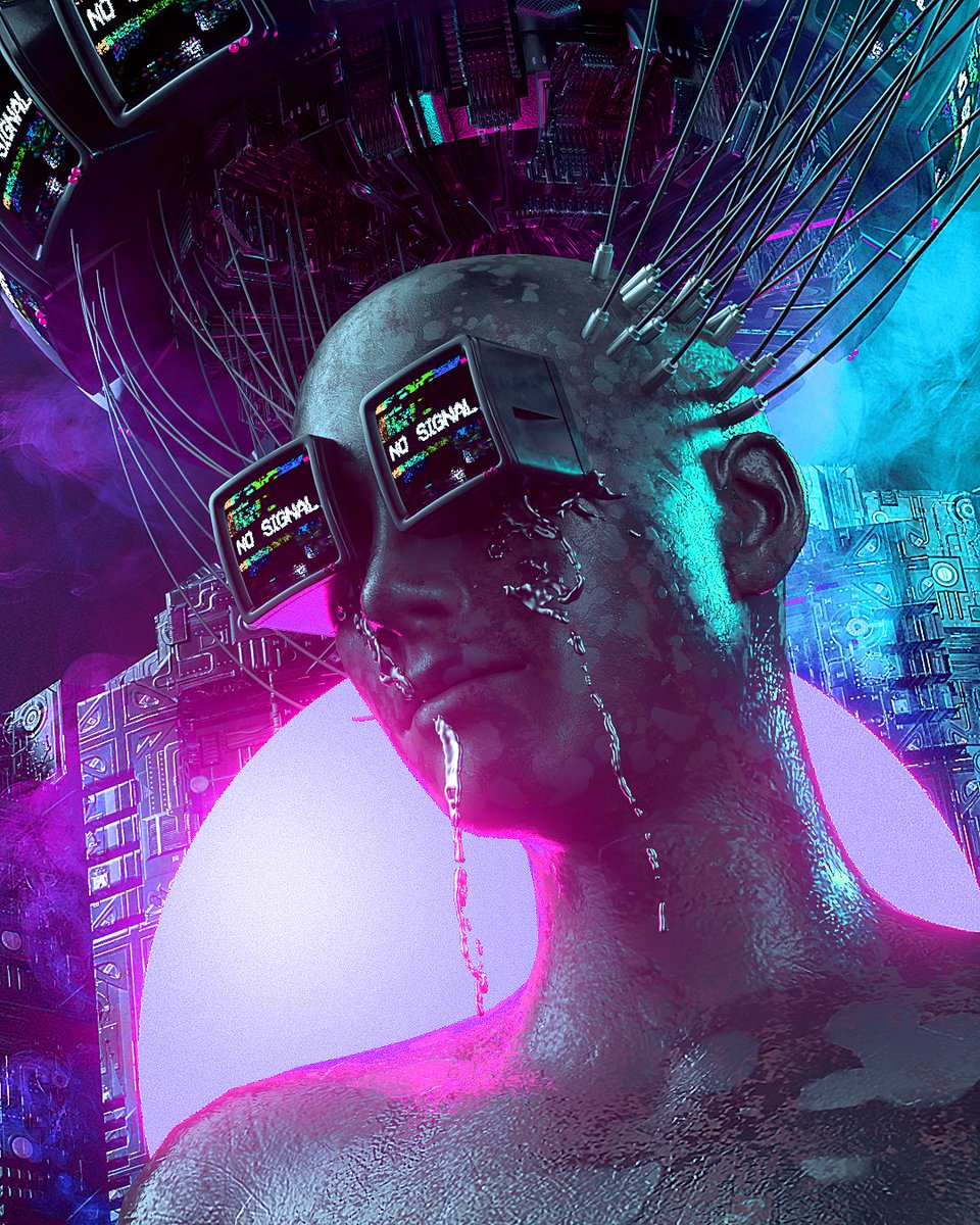 lestertron's tweet photo. Screen time. // Raw Render vs. Post 
#digitalart #nftcommunity https://t.co/wDpbhFOg9c