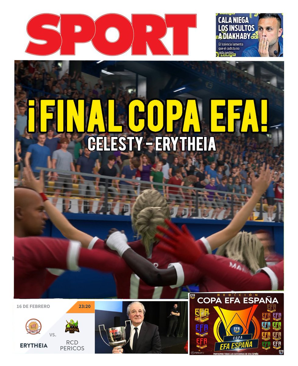 ErytheiaEsports's tweet photo. 🗞️ ¡HOY JUGAMOS DOS FINALES!
⏲️ 23:20: #VFO
⏲️ 23:40: #COPAEFA
Esta noche una velita y que corra la bola ⚽✨
🕯️🕯️🕯️ #remamosjuntos https://t.co/RXctXCC3DJ