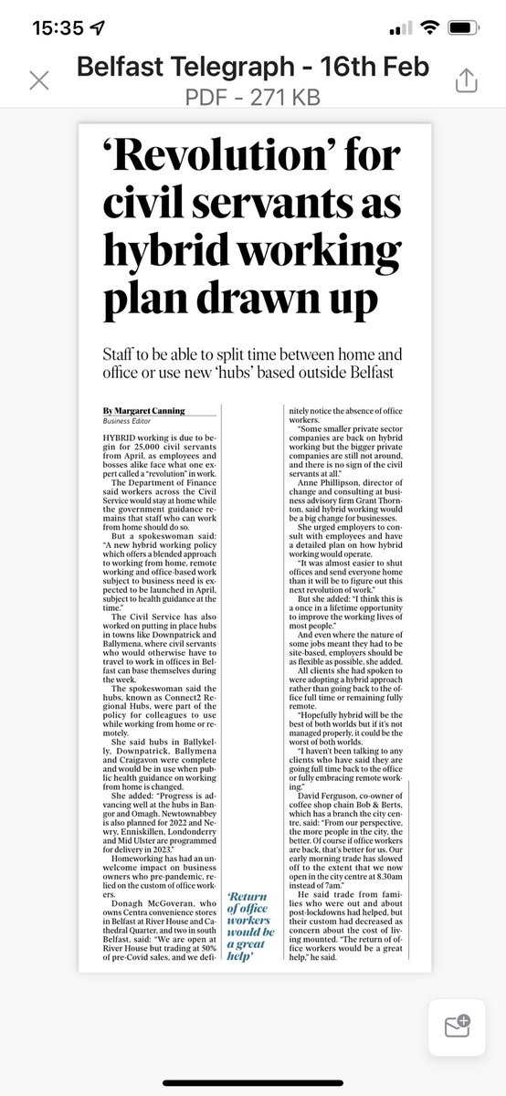 It was a pleasure to speak with <a href="/MargaretCan/">Margaret Canning</a> about hybrid working for todays <a href="/BelTel/">Belfast Telegraph</a>