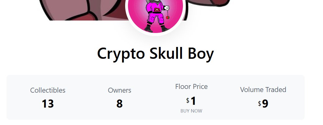 NoFilterDech's tweet photo. 8 owners and 13 collectibles💀
Crypto Skull Boy🎨
Join #cryptoskullboy
https://t.co/WNMg2nfQbk
#CRO #crofam #crofamily https://t.co/UfNShOR0BJ