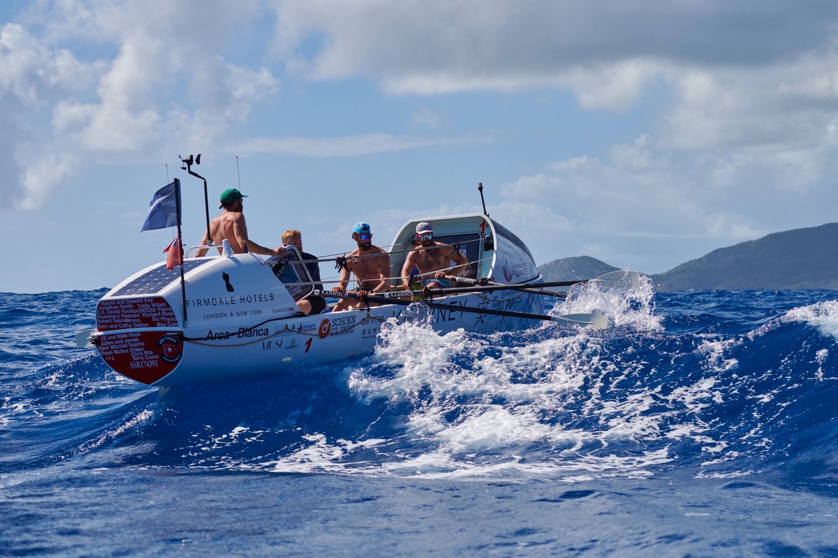 For 3000 nautical miles, the Atlantic Ocean will be our home with only each other for company. Two support boats attend the race, however only appear in emergencies, which apparently doesn't include Paul's hunger rage. Photo: @atlanticcampaigns #oceanrow #atlanticocean #twac