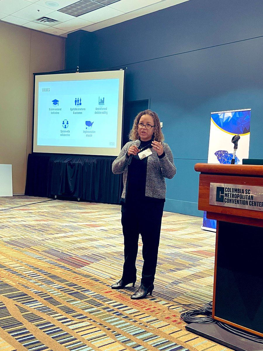 CompleteCollege's tweet photo. Dr. Nia Haydel (@DrNiaH), Vice President for Alliance Engagement and Institutional Transformation, at CCA digs into what it means to be apart of the CCA Alliance to transform #highered institutions. #CompleteCollegeSC https://t.co/LEJp82lXH0