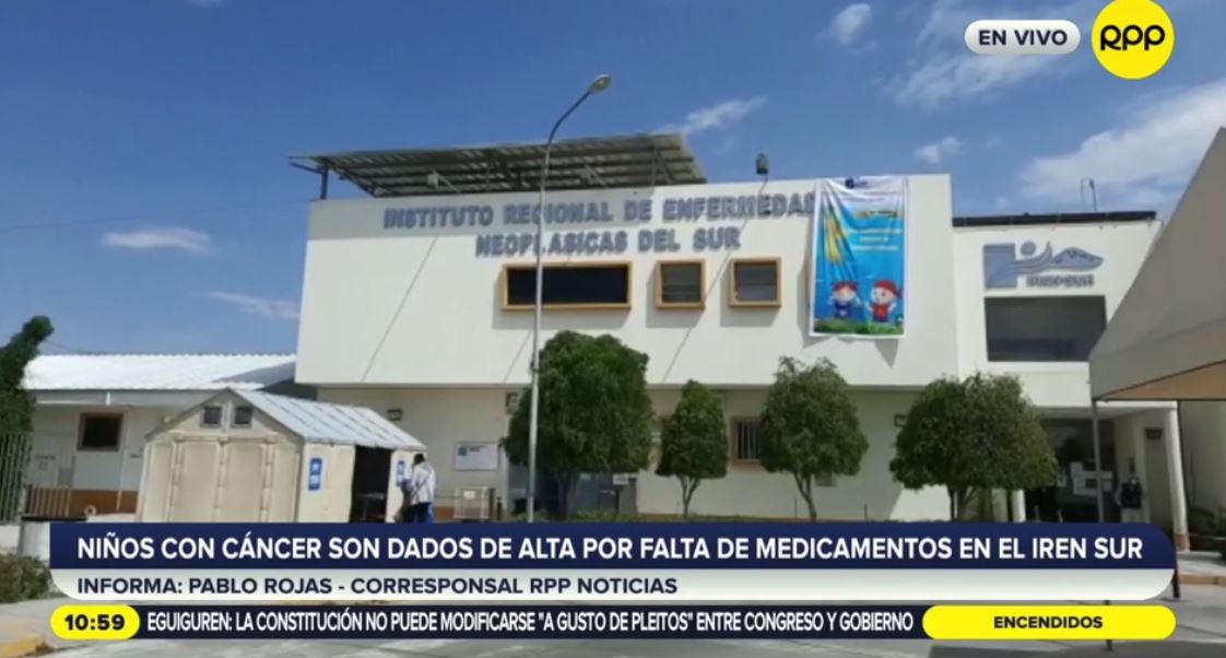 RPPNoticias's tweet photo. 🔴 #EnVivo Arequipa: niños con cáncer son dados de alta por falta de medicamentos en el Instituto Regional de Enfermedades Neoplásicas del Sur. @Minsa_Peru no ha enviado los medicamentos especiales. Hace 3 meses se presenta esta situación.

📺 Movistar 10 - 710 HD https://t.co/uHNpUftG8b