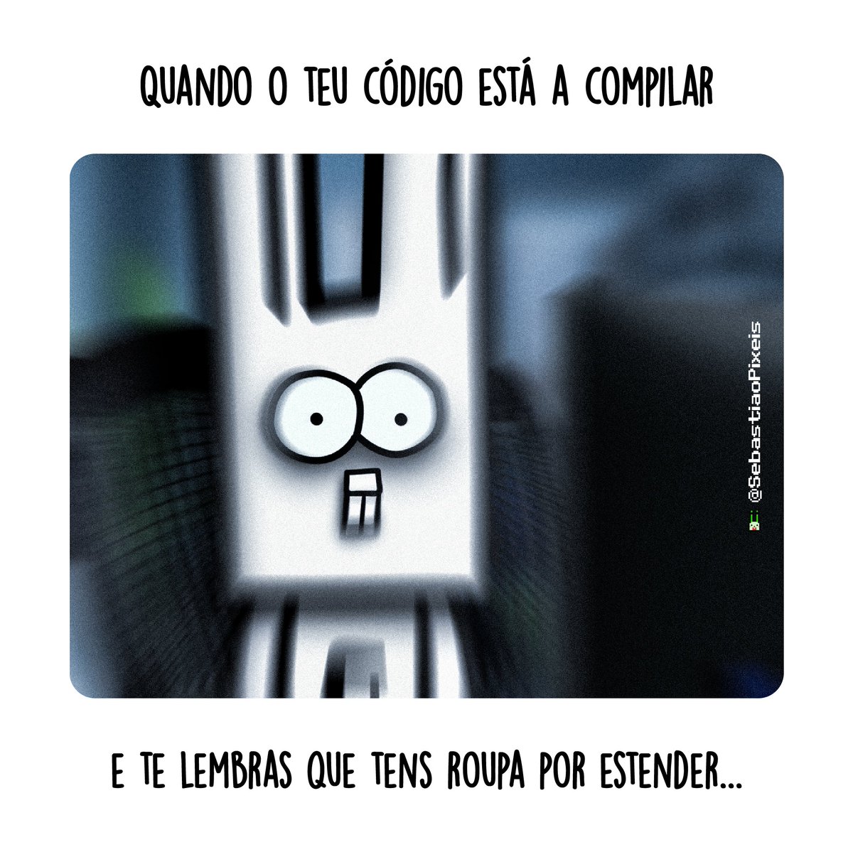 SebastiaoPixeis's tweet photo. Não posso abandonar agora!

#memesprogramadores #programmingmemes #codelife #programador #developermemes #prioridades https://t.co/bh8bGZjMcR