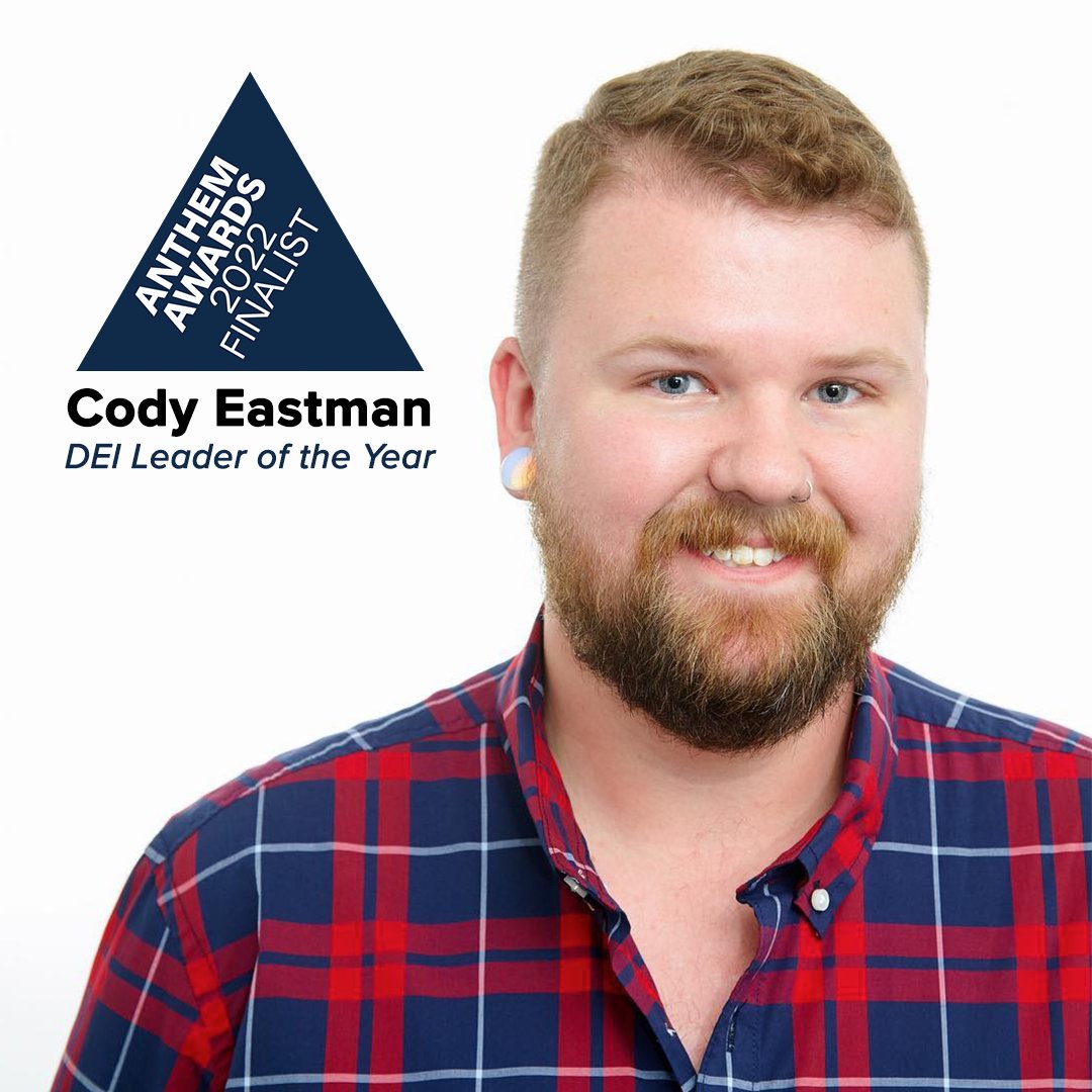 ProjectWW's tweet photo. Congratulations to @GPJExpMktg's Cody Eastman for being named a finalist for DE&I Leader of the Year in the inaugural Anthem Awards! #GPJProud #GPJLife #anthemawards https://t.co/FIyqPL2JSJ