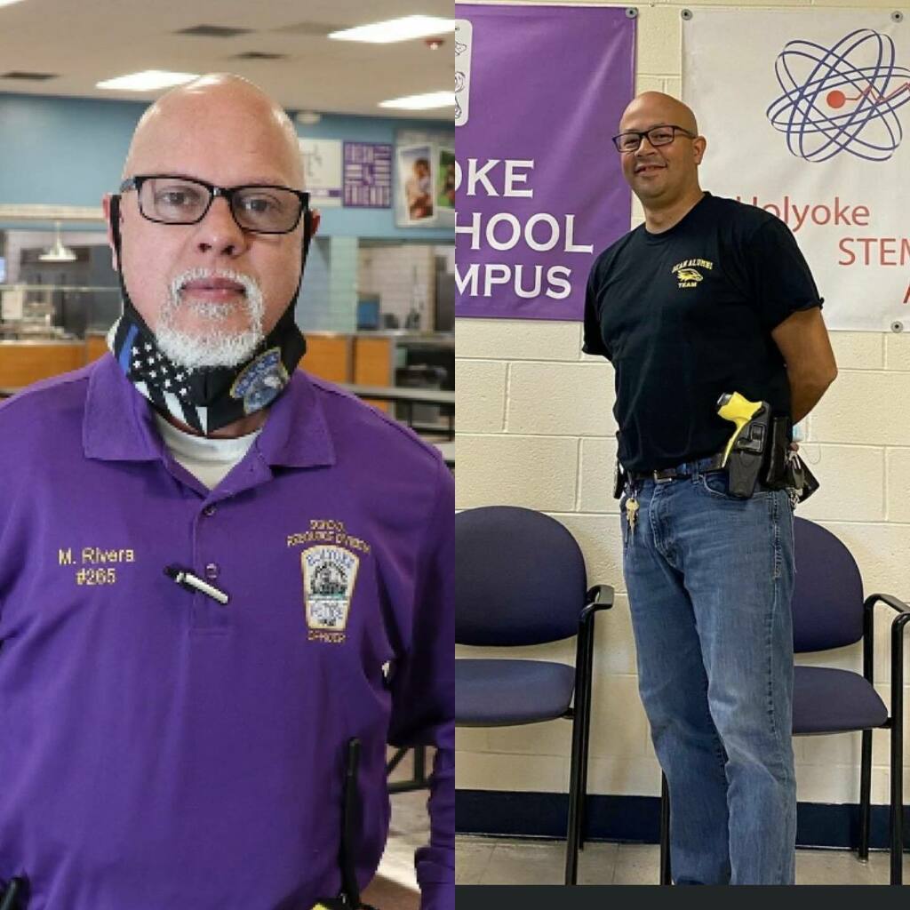 # repost from the Holyoke Public Schools 🏫  2/15/2022 School Resource Officer Appreciation Day! 

HPS is lucky to count on two of the very best, Officer Juan Cruz and Officer Manny Rivera. 
We thank them for being mentors, protectors, and role models… instagr.am/p/CaC1GNRp06T/