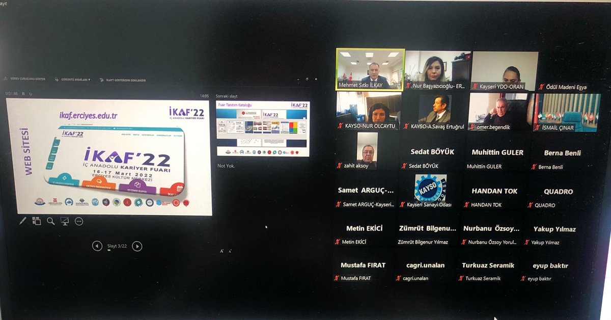İKAF’22 kapsamında Kayseri Sanayi Odası Üyesi İşverenlerimizle 2. Toplantımızı gerçekleştirdik. Destekleri için Kayseri Sanayi Odası’na ve toplantıya katılan işverenlerimize teşekkür ederiz  <a href="/Kayseriso/">Kayseri Sanayi Odası</a> <a href="/yetenekheryerde/">Yetenek Her Yerde</a> <a href="/tccbiko/">T.C. Cumhurbaşkanlığı İnsan Kaynakları Ofisi</a>