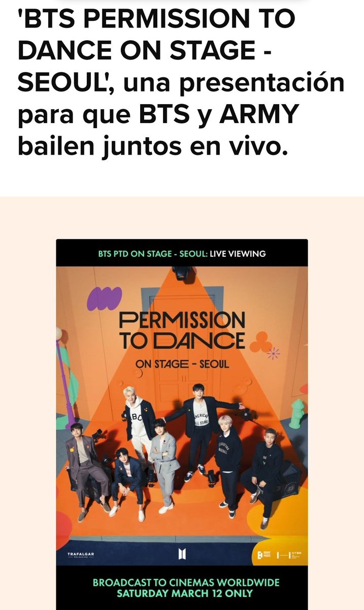 purplearmy_py's tweet photo. El concierto de #PTD_ON_STAGE_SEOUL se tránsmitira en los cines a nivel mundial. El 12 de Marzo. 
Checa horarios y paises👇

La transmisión no será en vivo para todos, ya que existe diferencia horaria. Y en algunos paises será de madrugada. 

(+)⤵️

@BTS_twt #BTS #BTSARMY https://t.co/5aOHjwuxoi