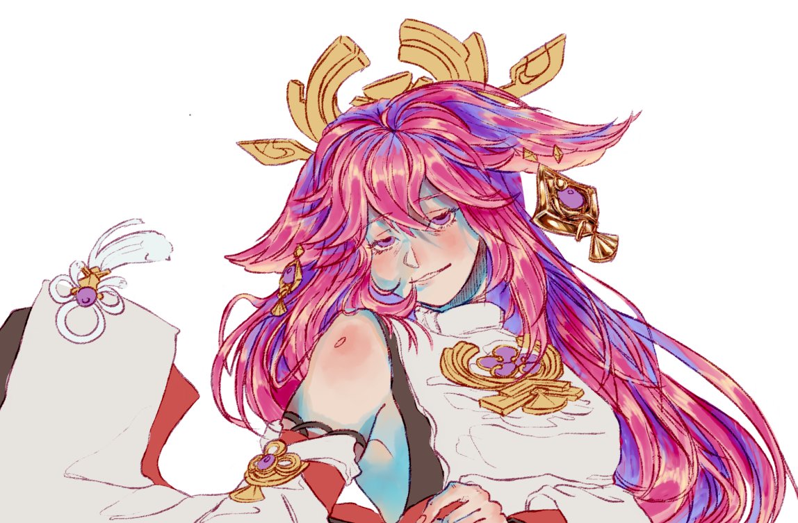 788megabyte's tweet photo. posting wip bc yae miko came home :DDD #GenshinImpact https://t.co/QTzA1Fb8Zk