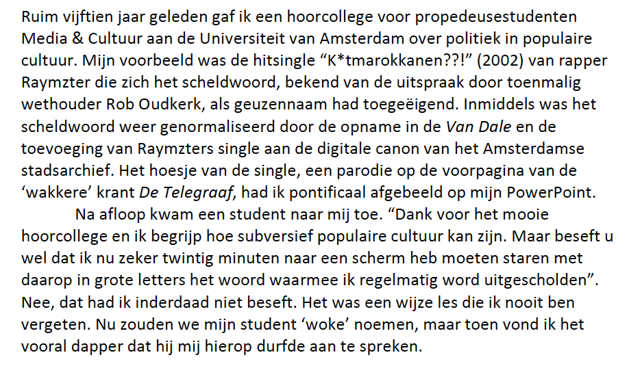 Jaap_Kooijman's tweet photo. In reactie op NRC redactioneel over "verbale agressie" van zogenoemde "woke" studenten, hier mijn eerdere reactie op het artikel van afgelopen zaterdag. https://t.co/gF8YwwLdoL