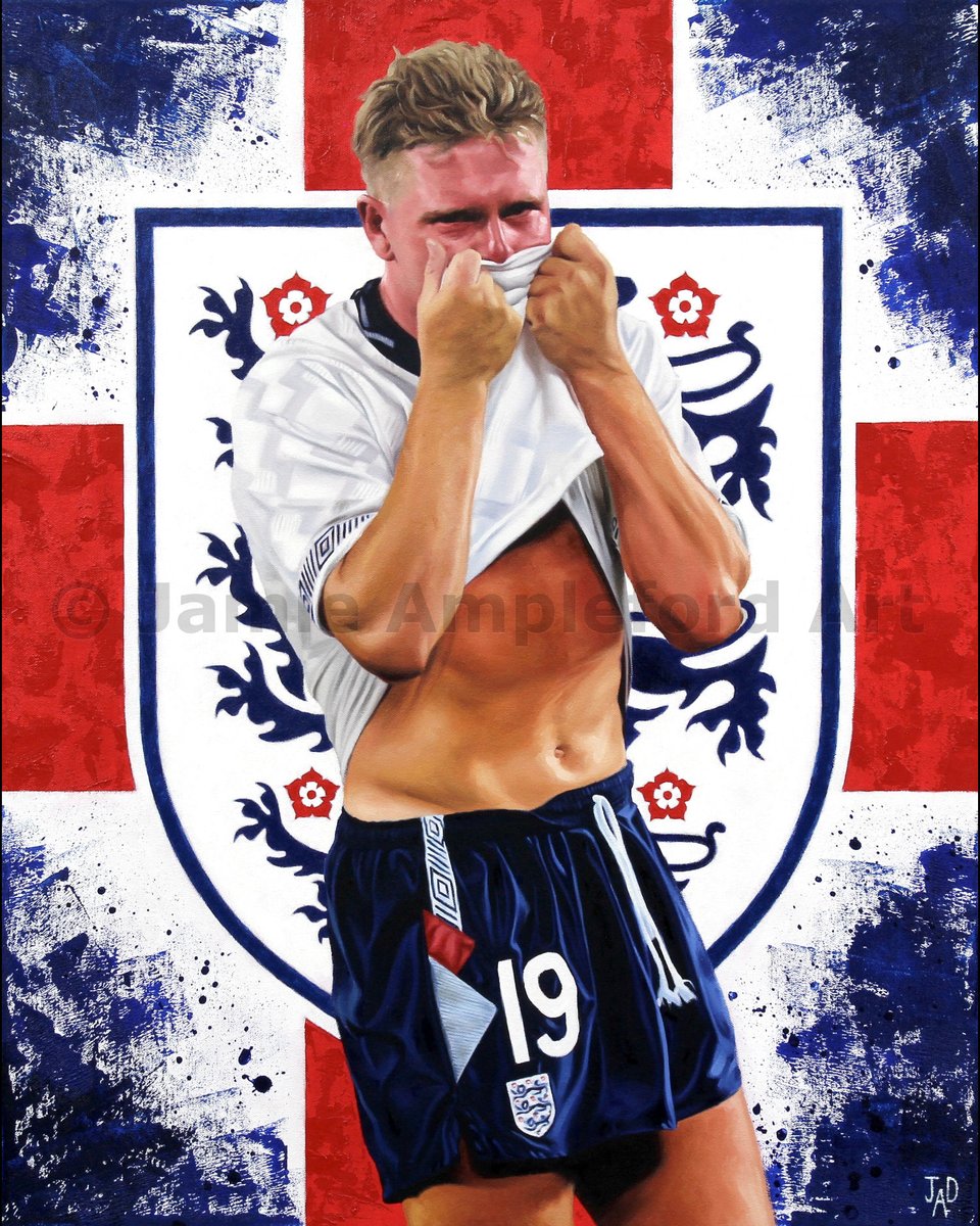 jampleford_art's tweet image. Gazza '90 🏴󠁧󠁢󠁥󠁮󠁧󠁿
Oil &amp;amp; acrylic on canvas 
24×30inches
2022

Any RT would be massively appreciated! 😎✌

@England @EnglandFootball
#Gazza #italia90 #football #ENGLAND #threelions #paulgascoigne #Worldcup #itscominghome