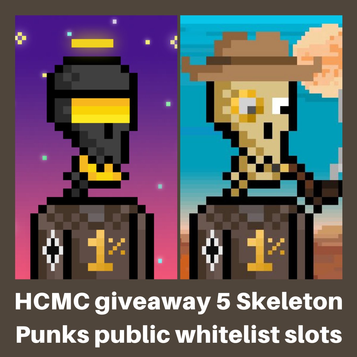 OutlawHC's tweet image. Let&apos;s get ready to rumble Outlaws, the 1%ers have got a date with the dead! 💀🏍️😼

The #HCMC is giving away 5 Public Whitelist slots for the @Skeleton_punks upcoming mint on @luart_io on Feb 25th. 🎁

Open to all. Enter here: sweepwidget.com/view/50882-p18…