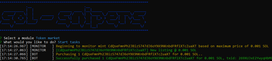 With our latest update users can now snipe tokens on the Famous Fox Federation's token marketplace 🥳