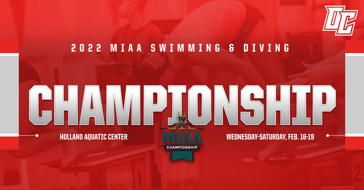 OlivetAthletics's tweet photo. The @OCSwimandDive teams compete today thru Saturday at the 2022 @MIAA1888 Championship. Wednesday's events start at 6:30 pm. Thursday thru Saturday prelims are at 10 am and finals at 5 pm.

📍 Holland Aquatic Center
📊 https://t.co/E5W4pEc6NZ
💻 https://t.co/sFzxCtrPhl https://t.co/7l1dHtpiFb