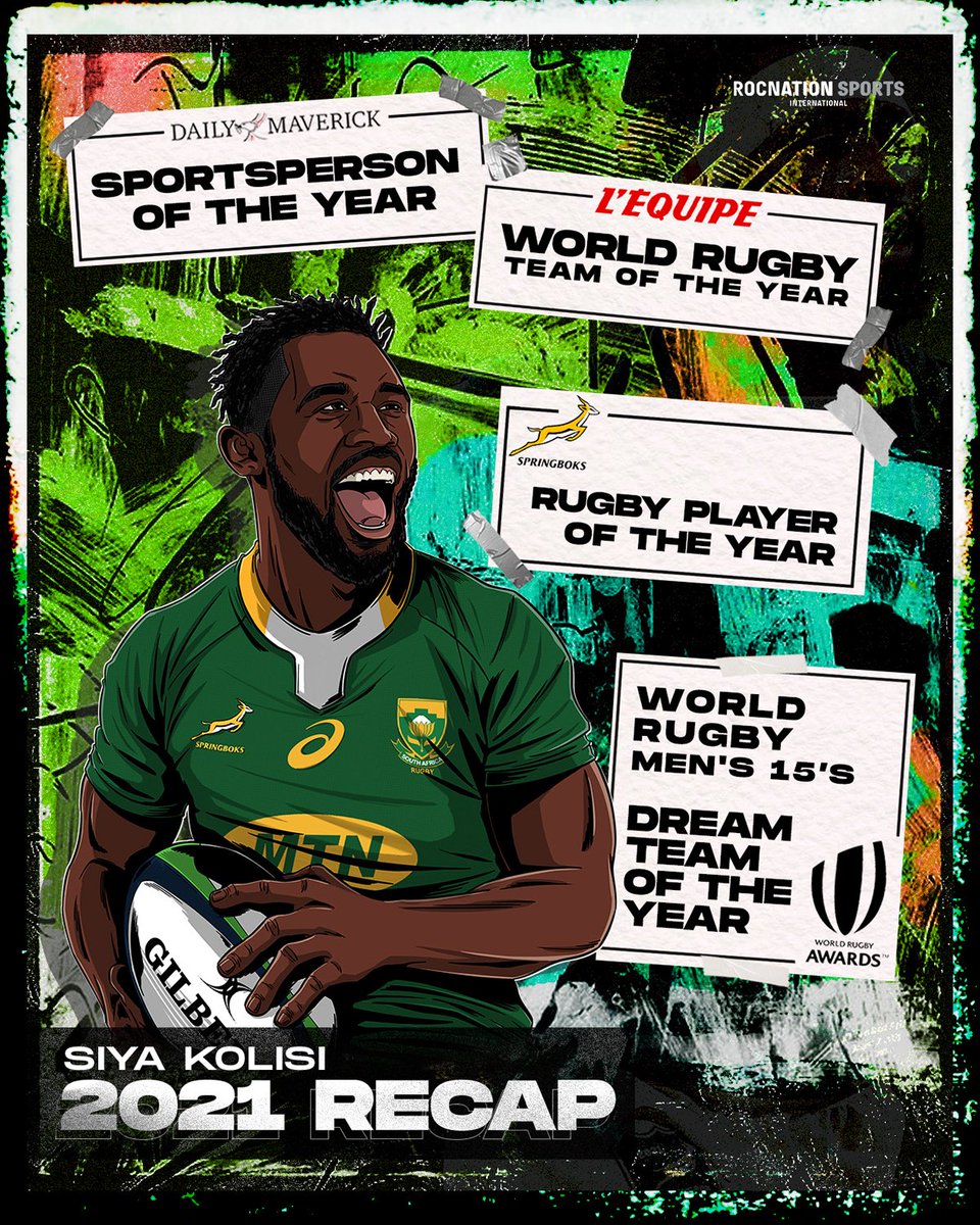 A world class year for one of the World’s best! 

Congrats, <a href="/SiyaKolisi/">Siya Kolisi</a> 👏