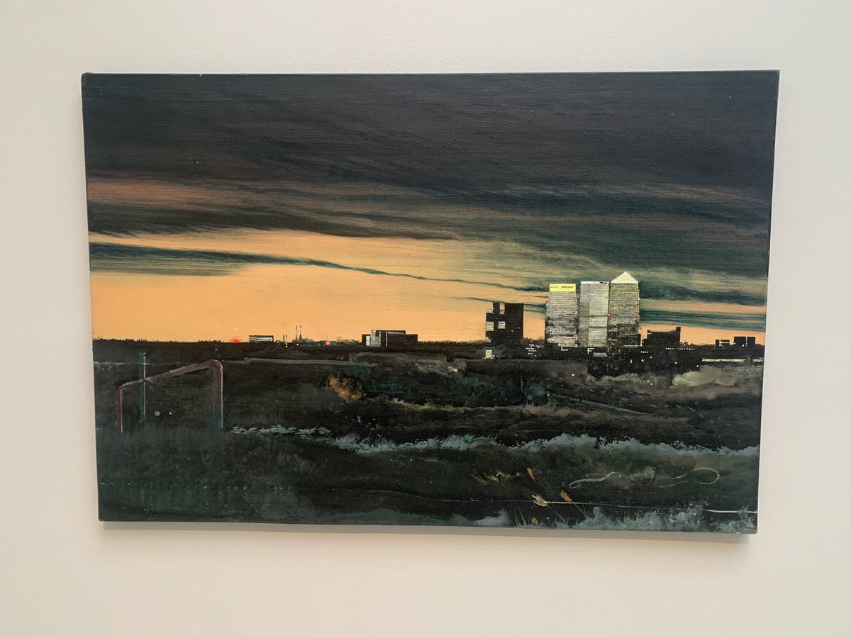 OSaumarezSmith's tweet photo. Worth going to see Jock McFadyen’s urban landscapes at the Royal Academy - with their lush romanticism for the grime of a pre-gentrified East London under big light polluted skies. https://t.co/OEkGQDNuz3