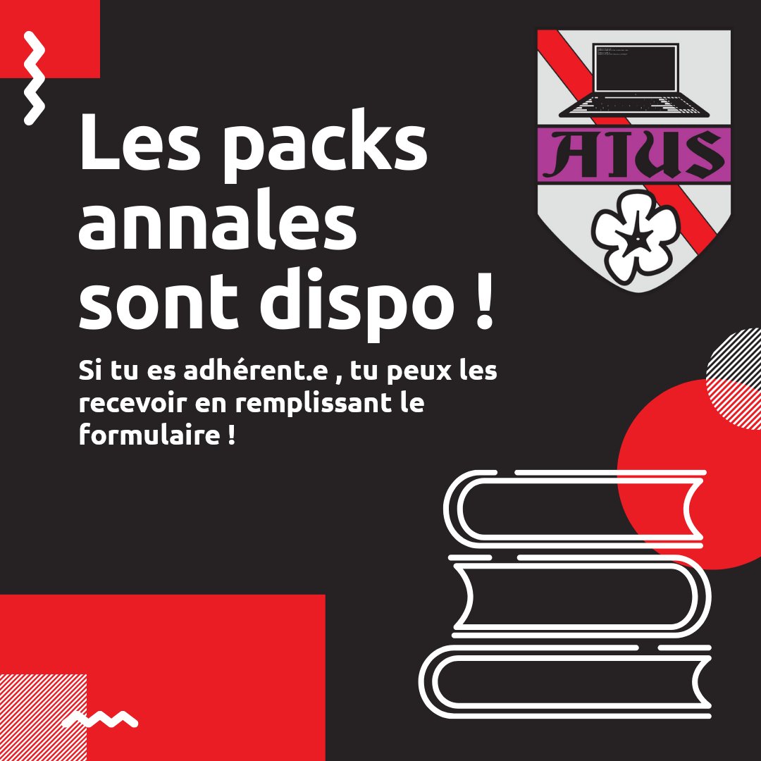 Vous pouvez maintenant demander les packs annales ! 📚

Que vous soyez en L1, L2, ou L3, remplissez simplement le formulaire :
docs.google.com/forms/d/e/1FAI…