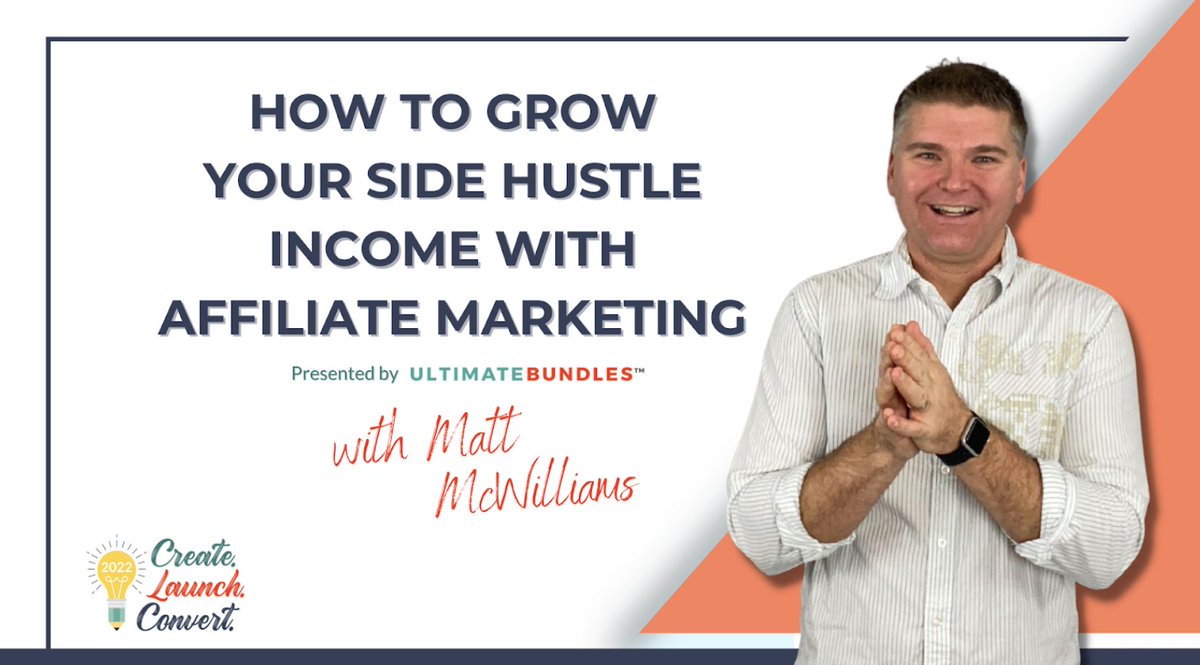 MattMcWilliams2's tweet photo. I teamed up with @ultimatebundles to create a new free webinar called How to Grow Your Side Hustle Income with Affiliate Marketing! Come join us here: https://t.co/JKL4835dUD

#AffiliateMarketing || #Webinar || #Affilates || #OnlineMarketing https://t.co/2dTDfdqvQ8