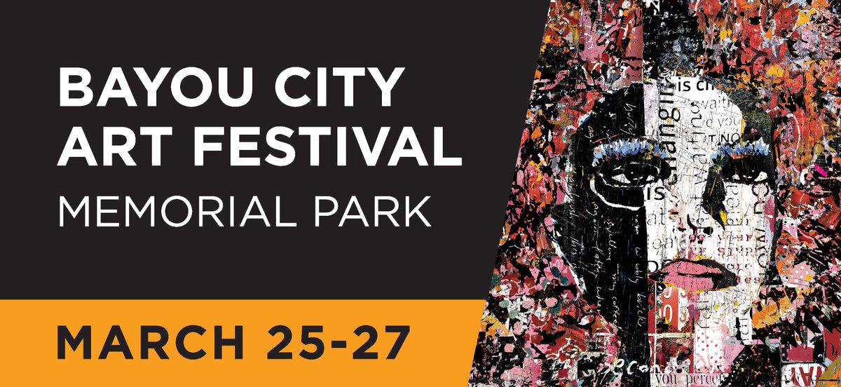 Celebrating 50 years of Bayou City Art Festival Memorial Park on March 25-27. #bcaf50 #houartfest