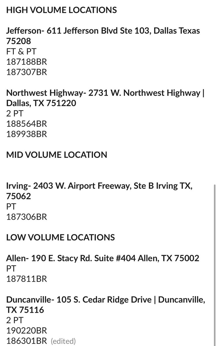 Hello Twitter Family 
We have a few openingS in our DFW COR district in all store volumes and you are the most knowledgeable person to know what it takes to make it happen at T-Mobile / Metro by T-Mobile.  
REQ #s below ⬇️