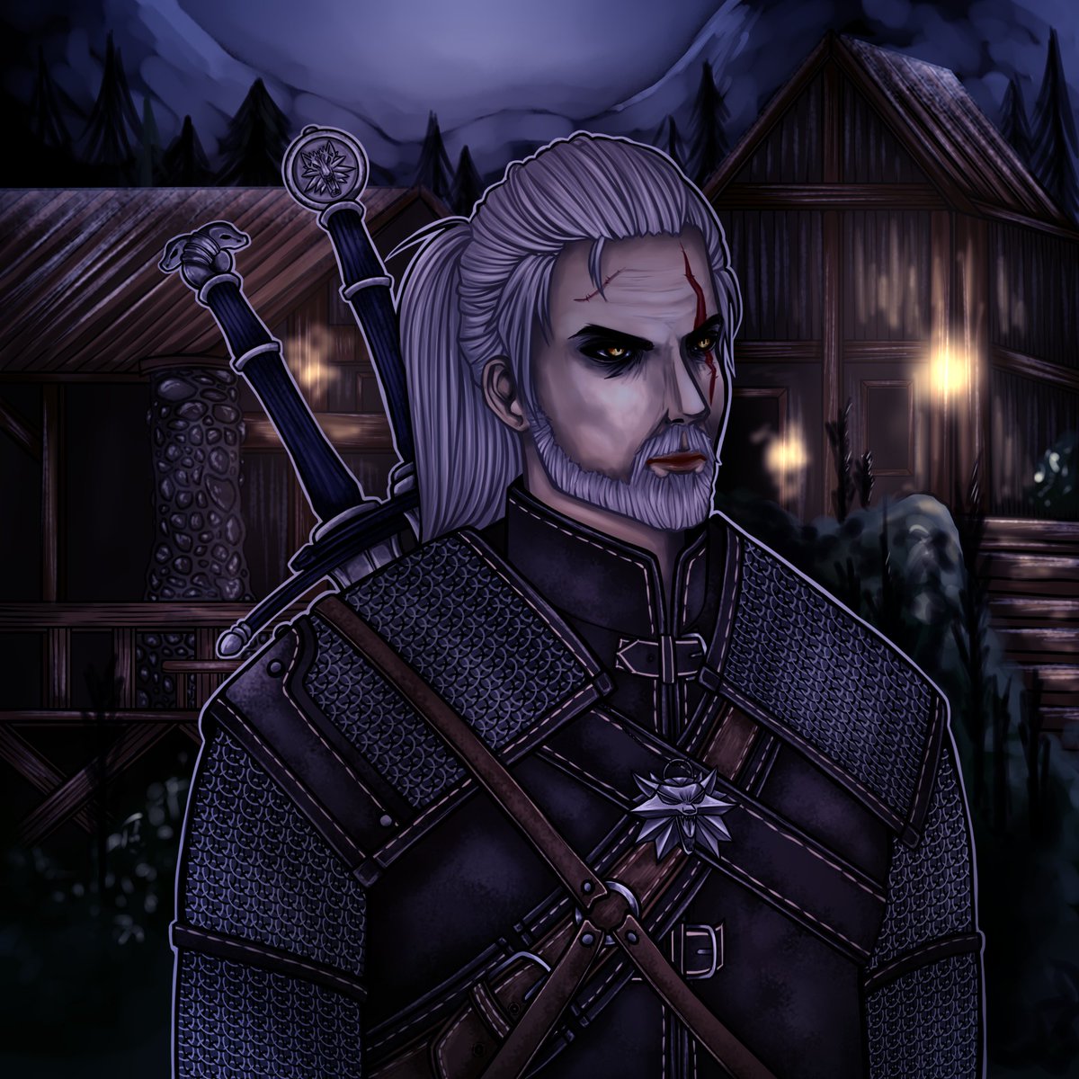 Skyfy777's tweet photo. Friends, hello! This is my first art for the project @HakiNFT  I am a big fan of the game the Witcher, saw in the image of the character of the collection of this particular game character @cakessss__  @OfflineAvid @hamza_lhz #Haki https://t.co/P8FJfd7k8t