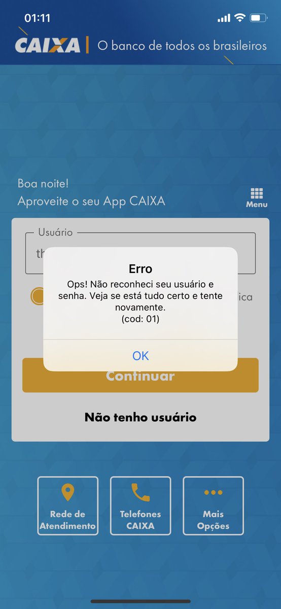 theanc's tweet photo. @Caixa estou fora do país é não consigo acessar o internet banking nem pelo app bem pelo computador. 
Preciso de uma solução. https://t.co/JJUADzJWt5