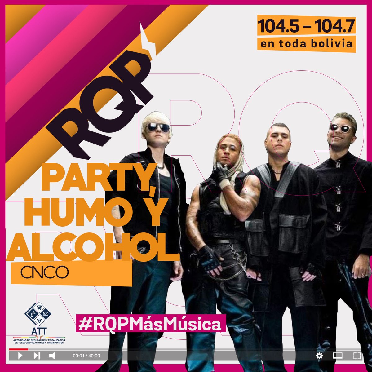 RQPBolivia's tweet photo. La propuesta de CNCO, busca ser más madura, incorporando el glamur y elementos emblemáticos de la década de los 80. 
Apoya esta canción reaccionando al post! ❤
Conoce a todos los artistas en carrera 👉https://t.co/XqM7GAvRcT 
#RQPBolivia
#RankingTop5RQP
#EligeATuFavorito https://t.co/Z72al4uAt0