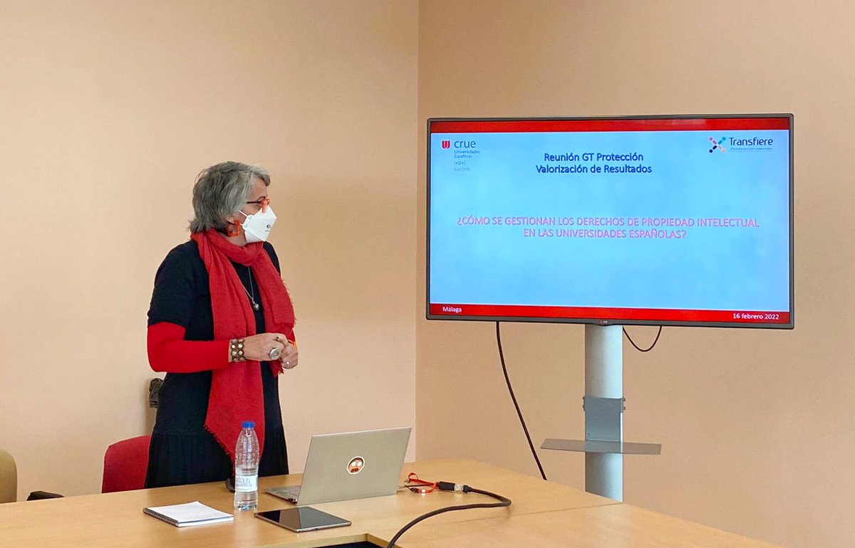 vacrislu's tweet photo. Hoy en @ForoTransfiere en el Grupo de trabajo de Protección y Valorización de Resultados de @RedOTRI hemos tratado la problemática de la gestión de derechos de Propiedad Intelectual en las Universidades Españolas. Urge una revisión de la legislación de aplicación @CrueUniversidad https://t.co/sktTUcvtIH