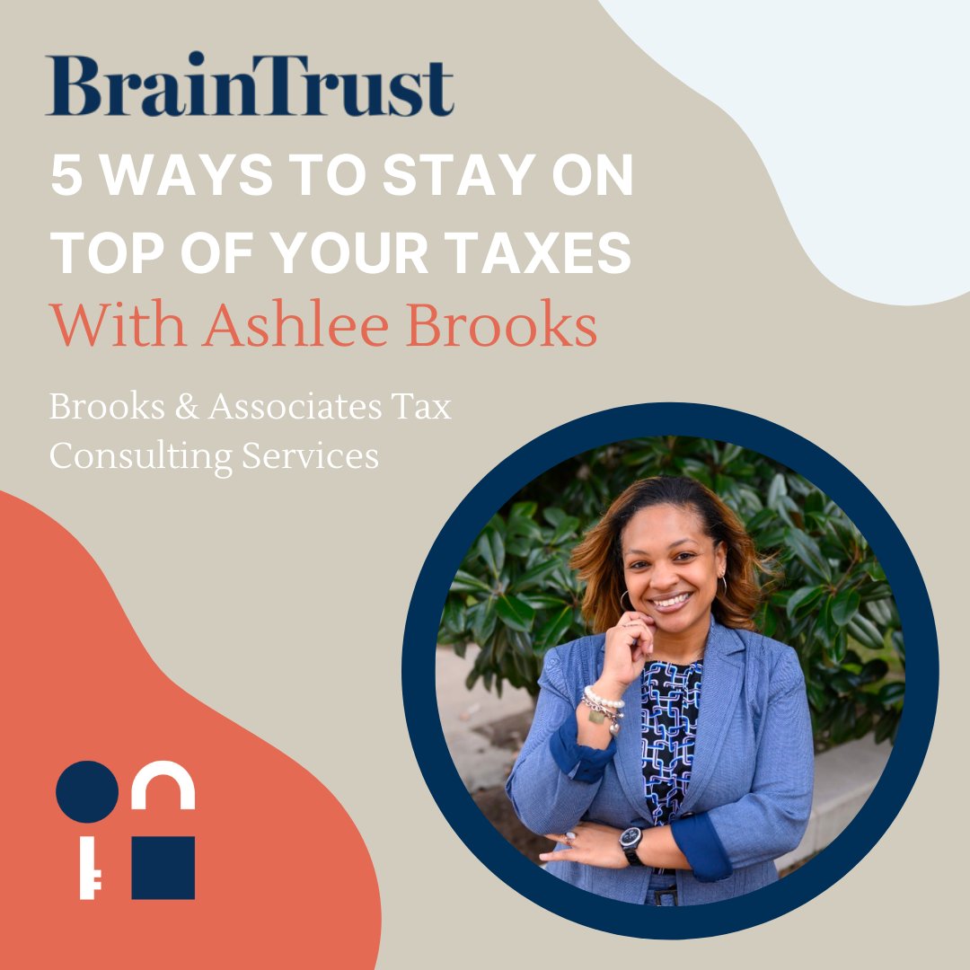 Check out our very first member feature interview with Ashlee Brooks, hosted by Anna-Vija McClain, on our website/YouTube and read the blog today to learn ALL about tax season and how YOU can best prepare! 

YouTube Video: youtube.com/watch?v=LS5XCQ…

Blog: ourbraintrust.org/2022/02/5-simp…