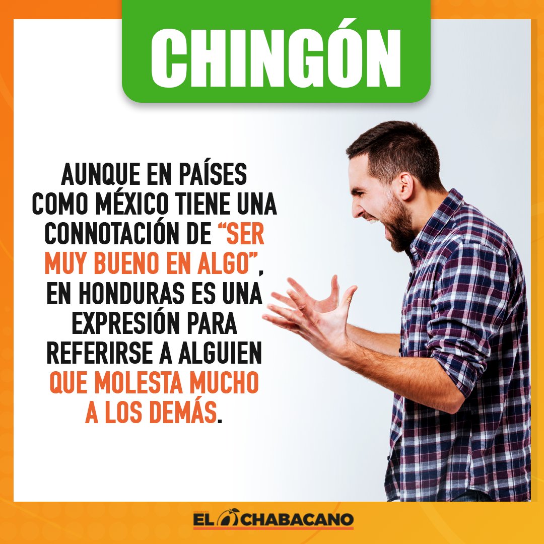 SemElChabacano's tweet photo. En México es para decir que algo está muy bien, en Honduras es para decir que algo es muy molesto. #CuriosidadesChabacanas https://t.co/XIWLWQDn6n