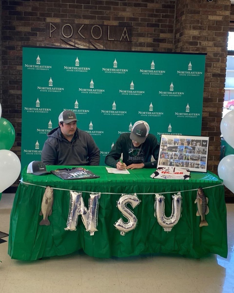 Go2NSU's tweet photo. Congrats to Trenton Underwood from Pocola High School for being awarded the first scholarship from the NSU Fishing Team! We can't wait to see you on campus in the fall! #nsubound https://t.co/FzpqnZ8ZSd