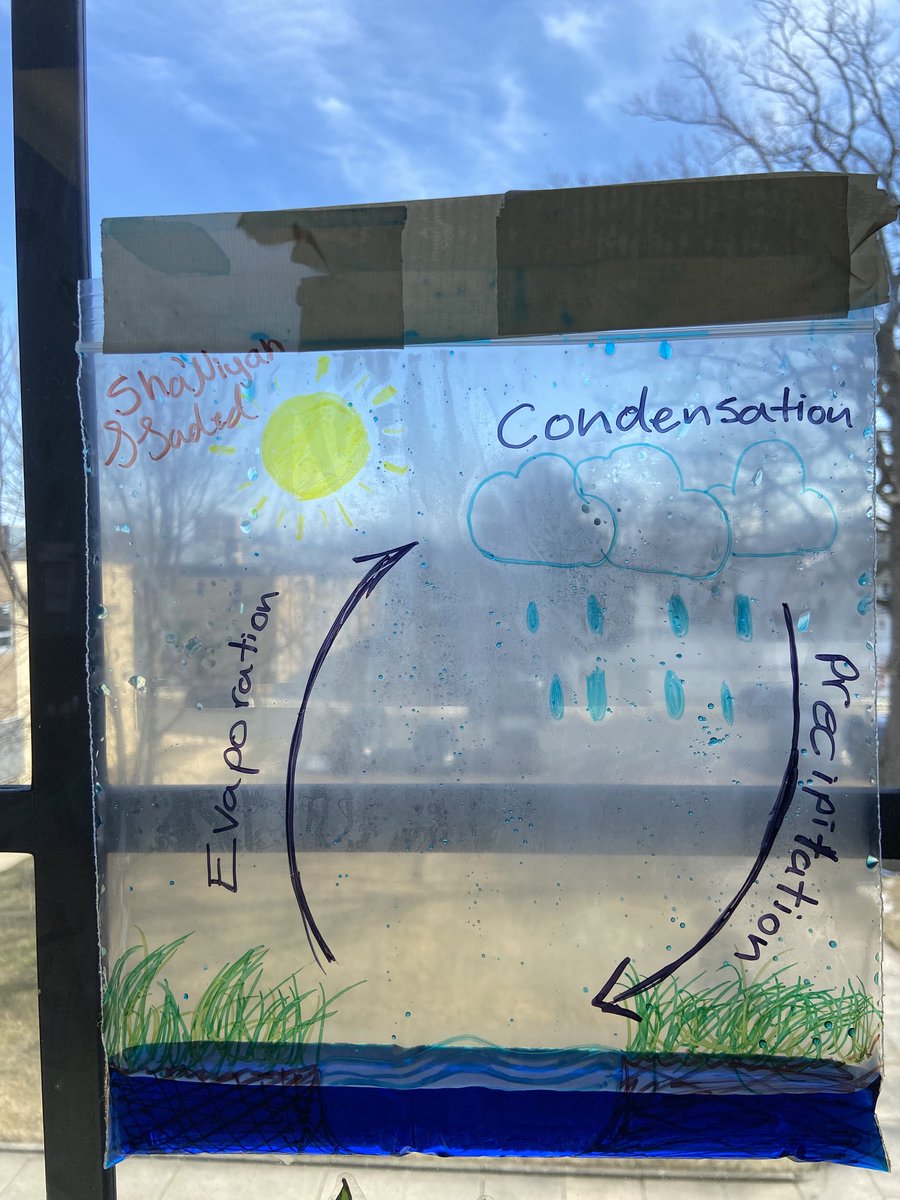 Ss collaborate to model the water cycle in a bag ⁦<a href="/Asbury_ParkSD/">Asbury Park Schools</a>⁩ ⁦<a href="/drminuskin/">Dr. Minuskin</a>⁩