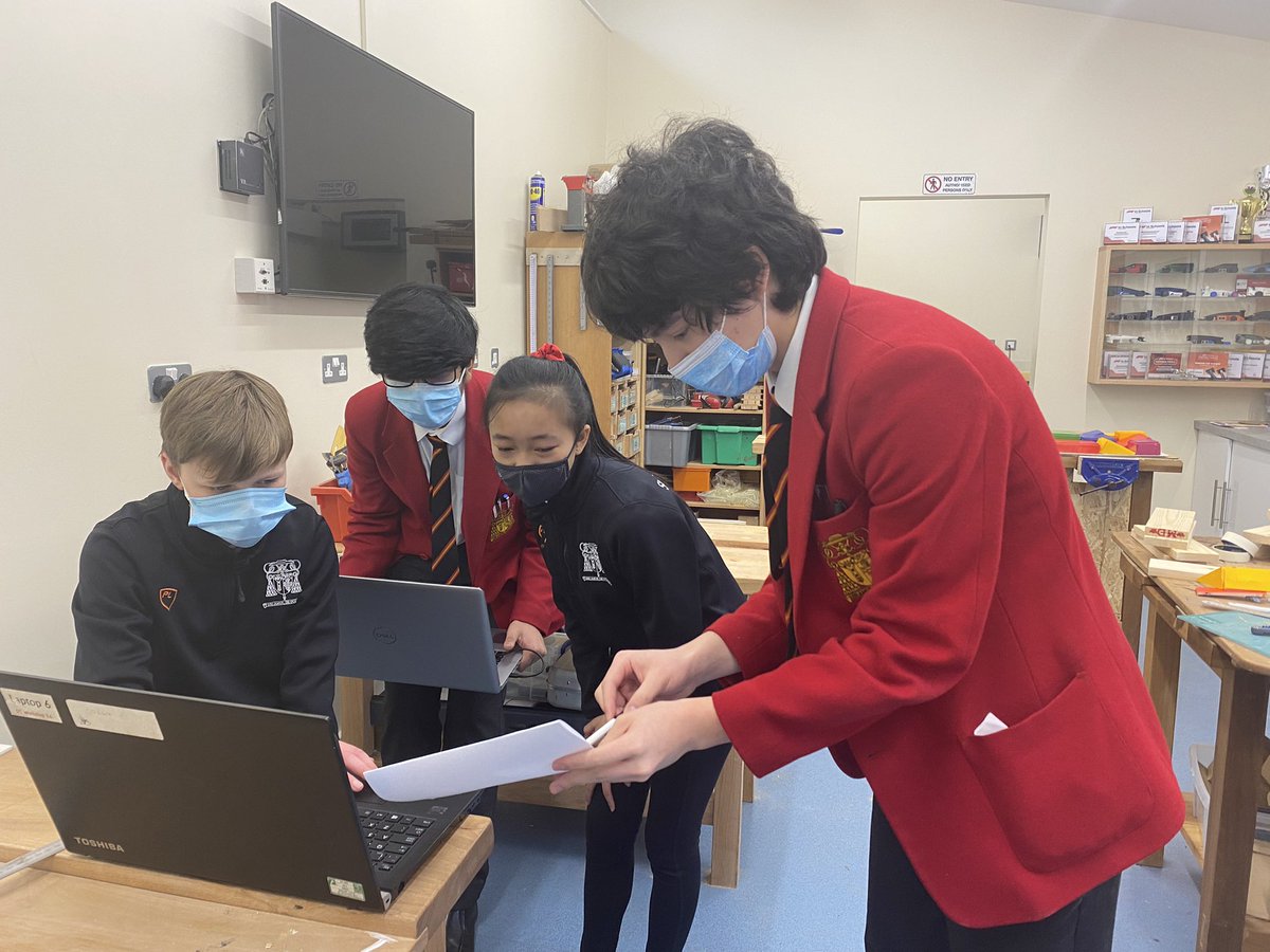 SJCDT1's tweet photo. Great to see our World finalists @BlackoutWales holding lunchtime engineering sessions @SJCDT1 with @teamXtreme in preparation for @f1inschoolsUK and @EESWSTEMCymru In House and Regional finals #teamwork #SJCExcellence https://t.co/0iRJAbKbBZ