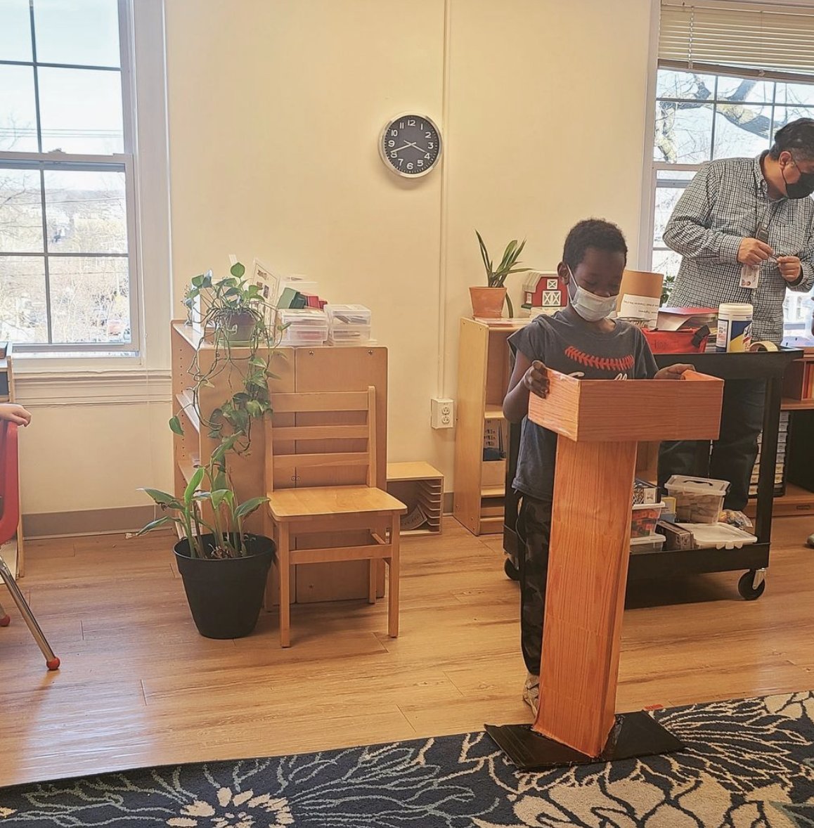 Repost - <a href="/LAMBPCS/">LAMB PCS</a>: Upper El BASE students have been studying famous African Americans They prepared their own versions of Dr. Martin Luther King’s “I Have a Dream” speech, and presented them behind a podium made by Mr. Homar.
 
#BlackCharterStories #DCcharterProud #DCcharters