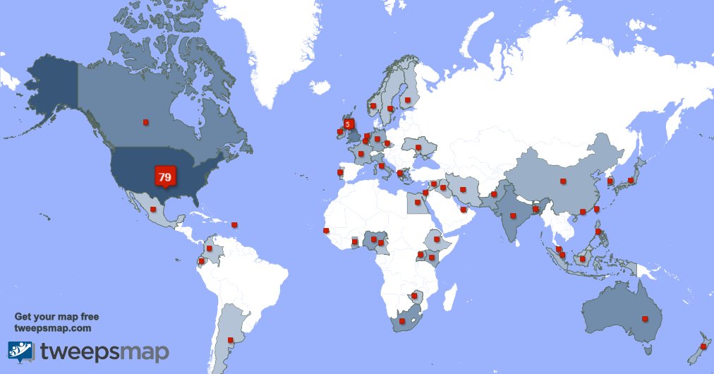 I have 1 new followers from USA 🇺🇸 last week. See tweepsmap.com/!ellen5e