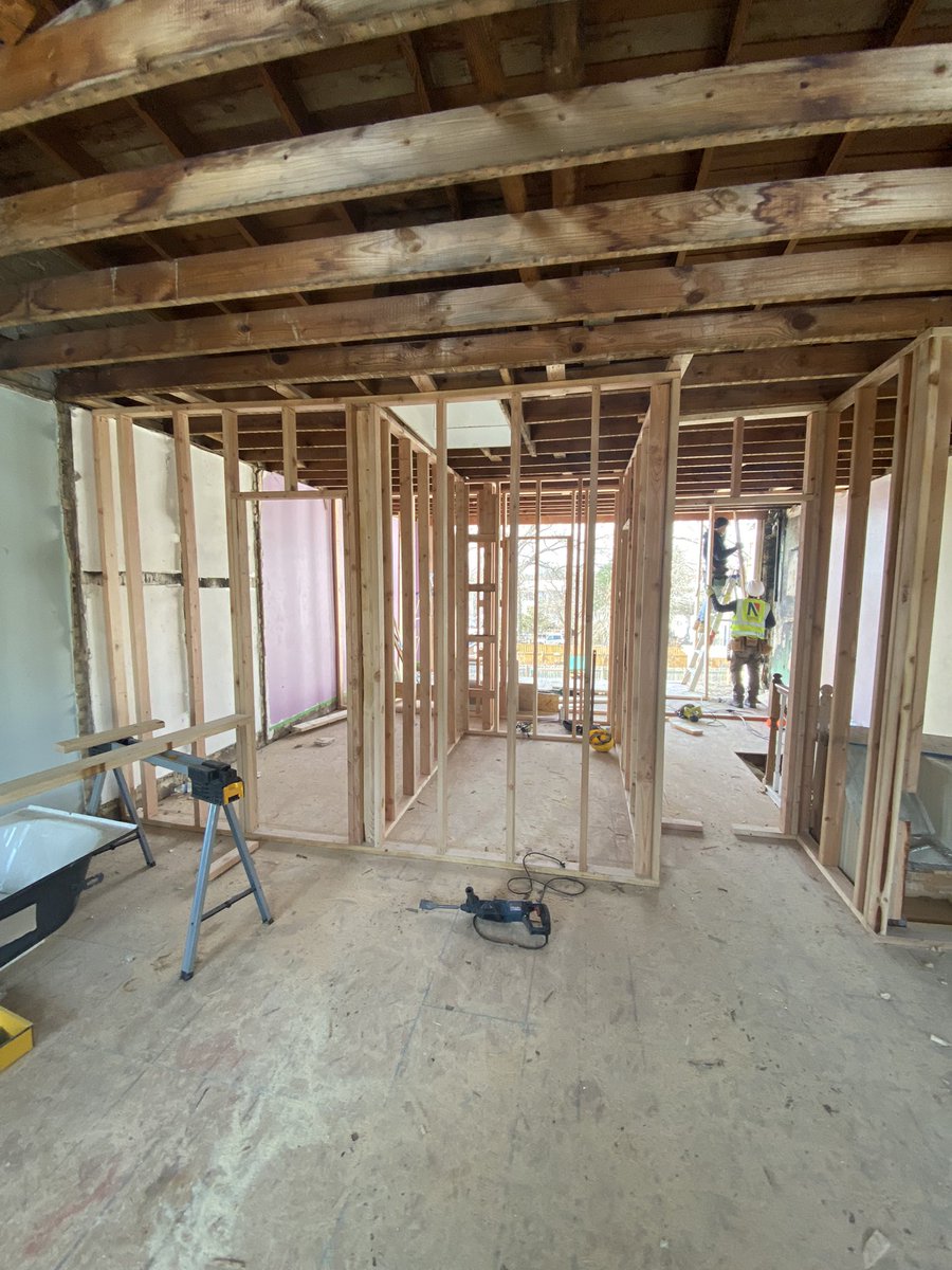 AlltecsVA's tweet photo. Framing interior Partition Walls https://t.co/akZt9zeCJJ