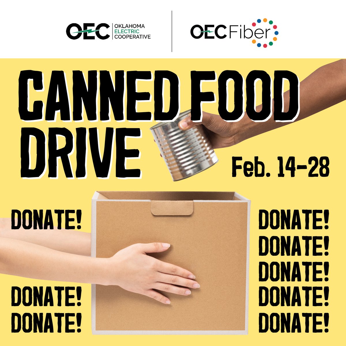 We are celebrating national canned food month by putting together a food drive to give back to the community. If you would like to donate any nonperishable food items, please bring your donations to our lobby located at 242 24th Ave NW, Norman, OK 73069.
