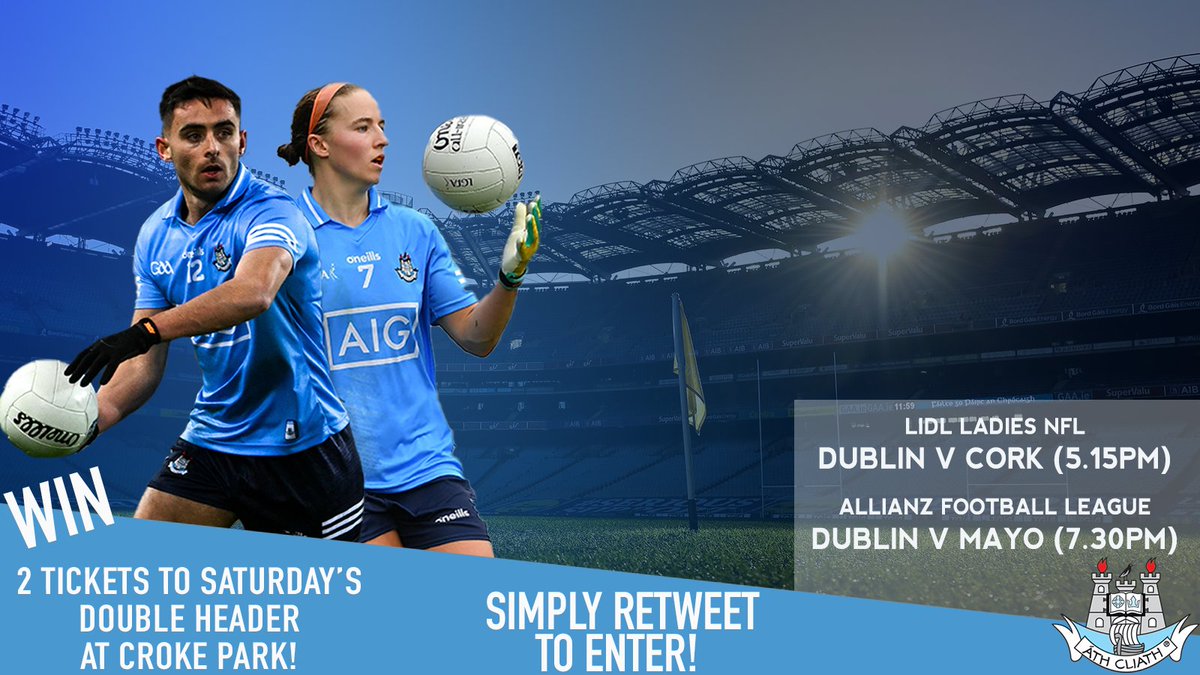 Who wants to win a pair of tickets to Saturday's Dubs double header at Croke Park? 👕👕

Simply RT this post to enter 🙌

#UpTheDubs