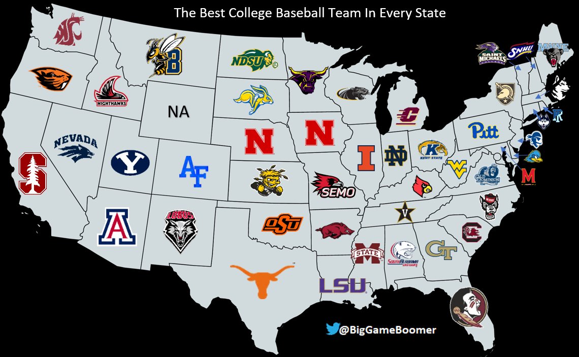 Big Game Boomer on Twitter "The Best College Baseball Team In Every