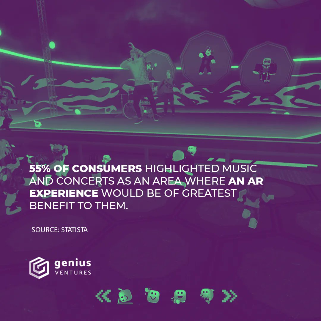 geniusventures_'s tweet photo. AR Will be one of the foundational technologies for the entertainment industry in the future.
#geniusventures #mobile #augmentedreality #marketingdigital #marketing #ar #music #concerts #content #engagement https://t.co/IZC8xO6HXe
