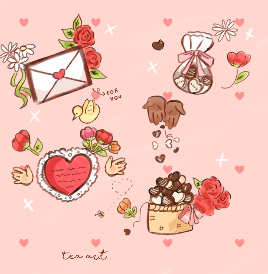 Milkshacats's tweet photo. Happy valentine's  day estrelinhas !!! ( atrasado haha ) 🌟💗🌷🍫😖 https://t.co/nvtCqvrCYw