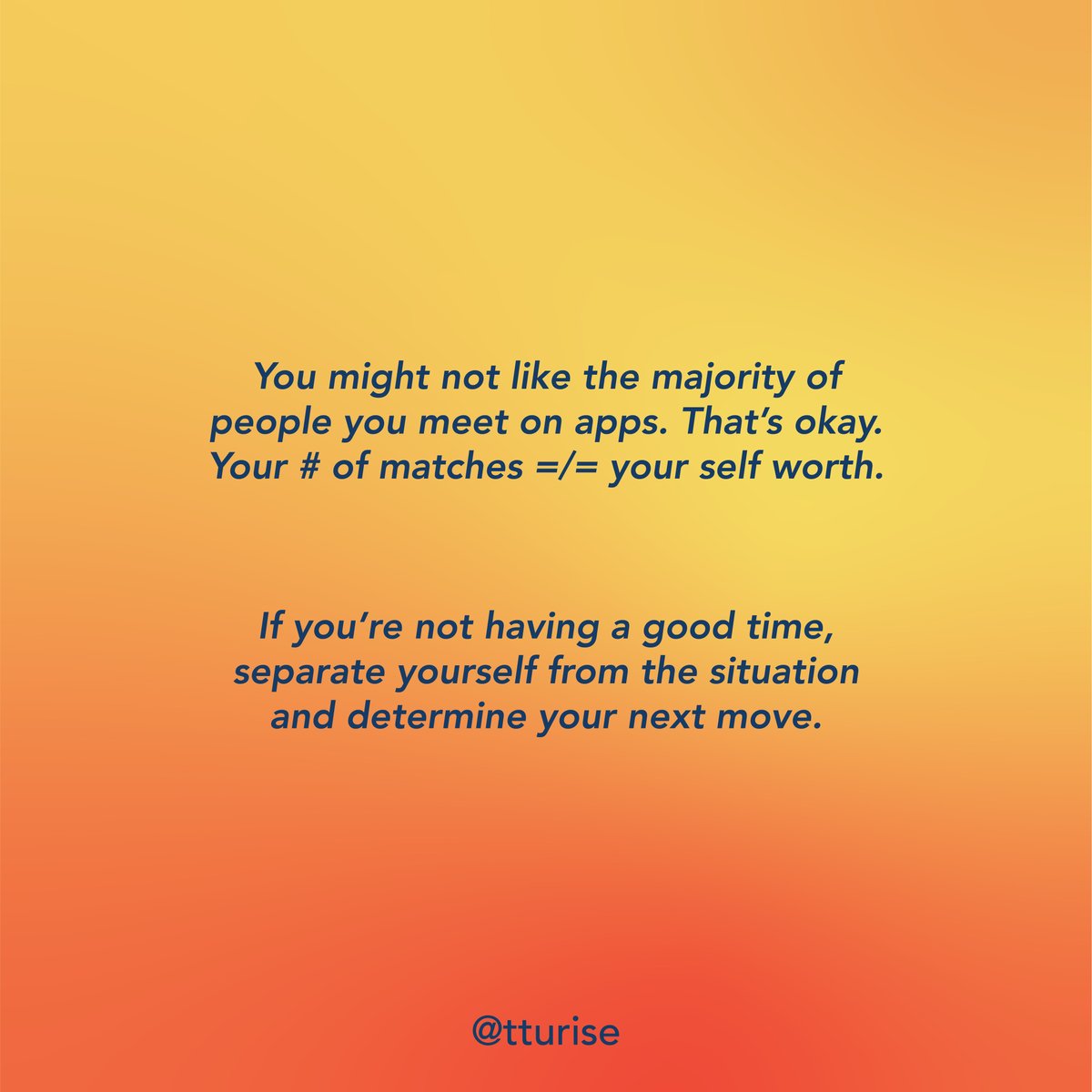 TTURISE's tweet photo. It’s no secret that dating apps can lead to something uncomfortable, or be downright dangerous. Here’s some tips + data to help you make informed, safe decisions 🧡 #tturise https://t.co/ujboD5N2oE