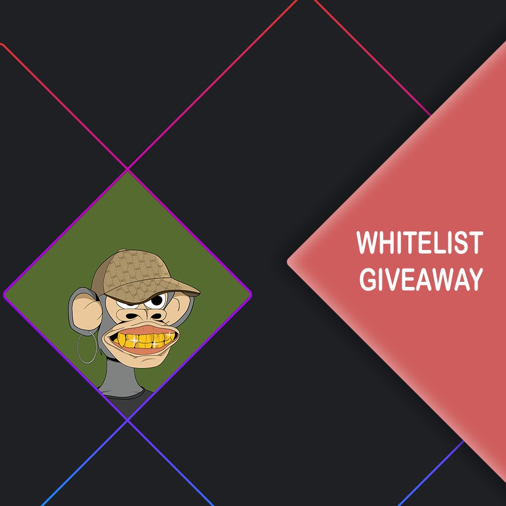 🎉 24 Whitelist spot giveaway 🎉

Giving away 3 whitelist spots! 

What to do: 
- Follow us <a href="/TeenApeOfficial/">Teen Ape Island Club</a> 
- Like &amp; RT 
- Tag 2 Friends! 

#NFTs #NFT #NFTCommunity #NFTGiveaway