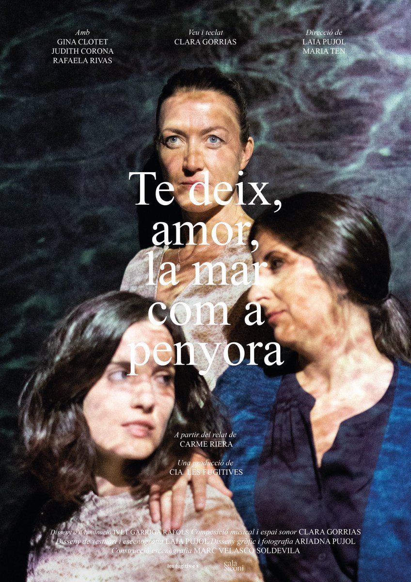 cialesfugitives's tweet photo. Aquest cap de setmana fugim a Menorca, i envoltades de mar, tornarem a donar vida als personatges del relat més cèlebre de @CarmeRiera_ofic. L’Aina i la Maria tornaran a enamorar-se i la seva història d’amor no deixarà indiferent a ningú.
Diumenge a les 18.30h al @teatredesborn https://t.co/bAkkx6MBL7