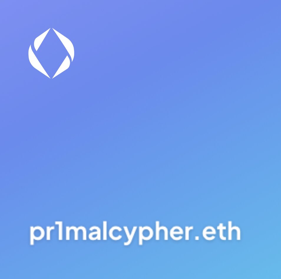 dinar_afro's tweet photo. Pr1mal Cypher is without a doubt one  of the dopest  aliases out there….there can only be one @primal_cypher on web3 though 💯cc @ENCODE_graphics @Nft13562 @nfTUUR #encodegraphics #pr1malcypher https://t.co/65EZmCe6yn
