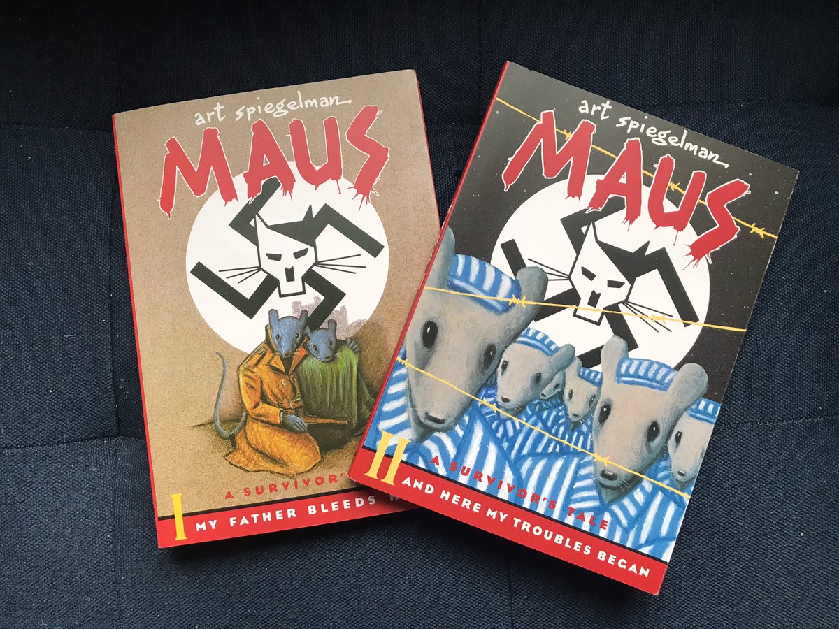 MrPolly8's tweet photo. Just received my copies of Maus because #nazisarebad #banningbooksisbad #banningbooksabouthowbadthenaziswereisbad https://t.co/LQvr5hW8v1