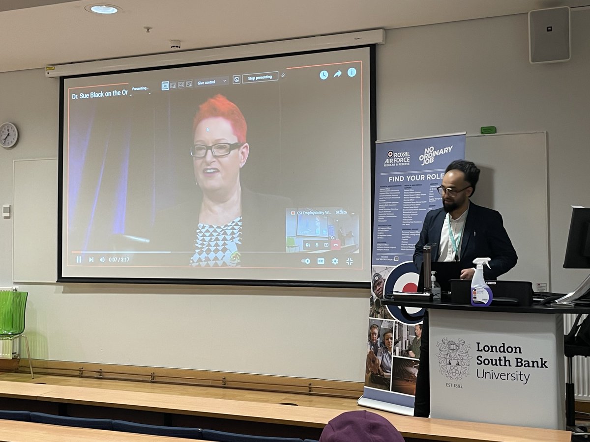 SafiaBarikzai's tweet photo. Today we’re learning about the amazing career of @bcswomen founder @Dr_Black #rolemodels #TechUp #TechMum https://t.co/lvVUNa2ZvZ