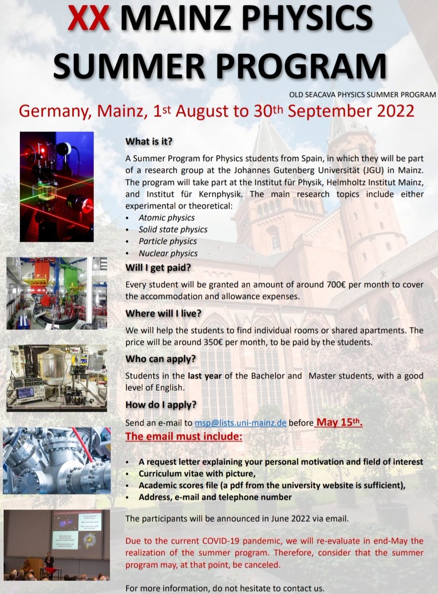 OrritSaul's tweet photo. I highly recommend applying for this summer course. The atmosphere is super cool and it can be a great experience! GO FOR IT!!! If you want anything else contact me :D
#summerprogram #Physics #ScienceCourse #SolidStatePhysics #NuclearPhysics https://t.co/xXYFBBeb7X