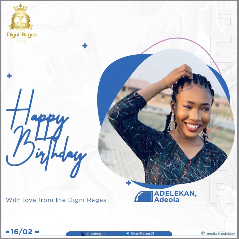 Better late than never🤭🤭Happy birthday Deola @Dey0la 
We celebrate you. Have an amazing one💫💫💫
#dignireges 👑